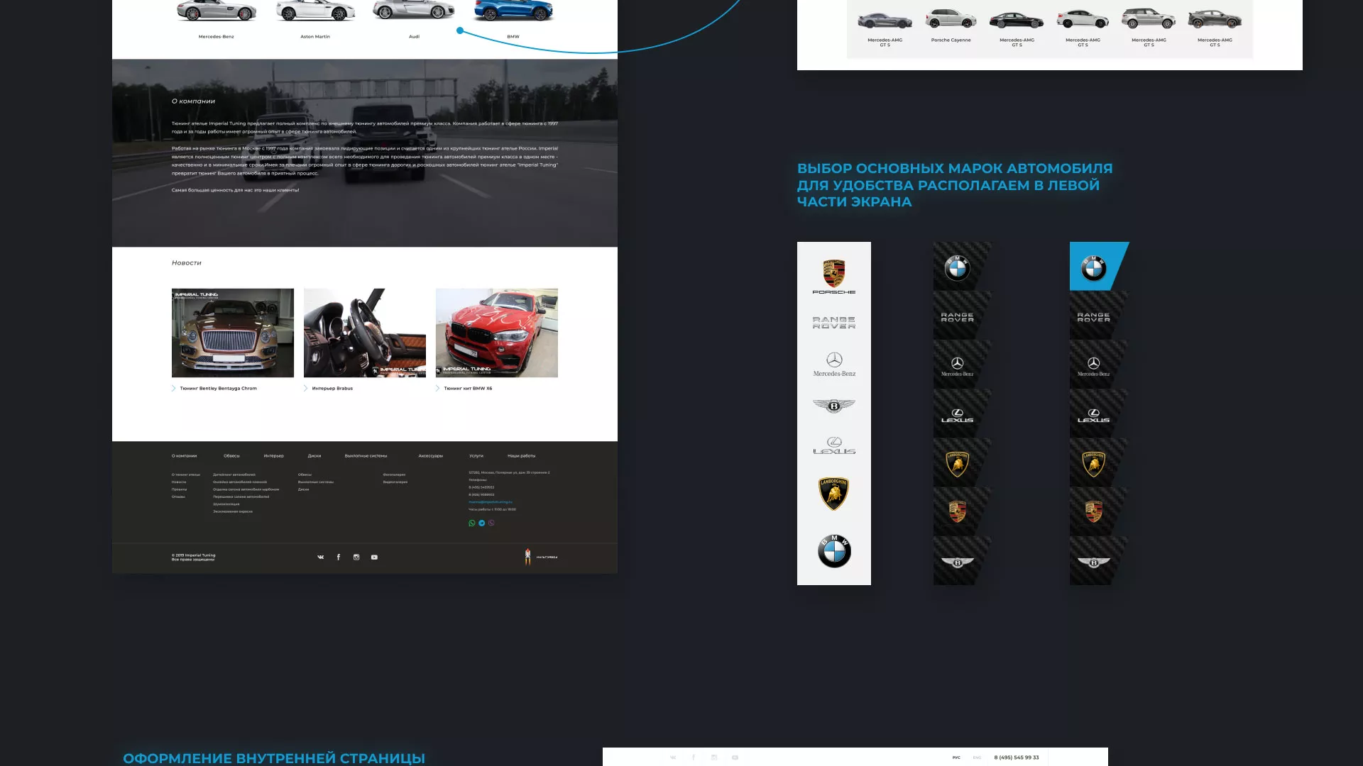 Создание сайта тюнинг-ателье «Imperial Tuning» в Могоче