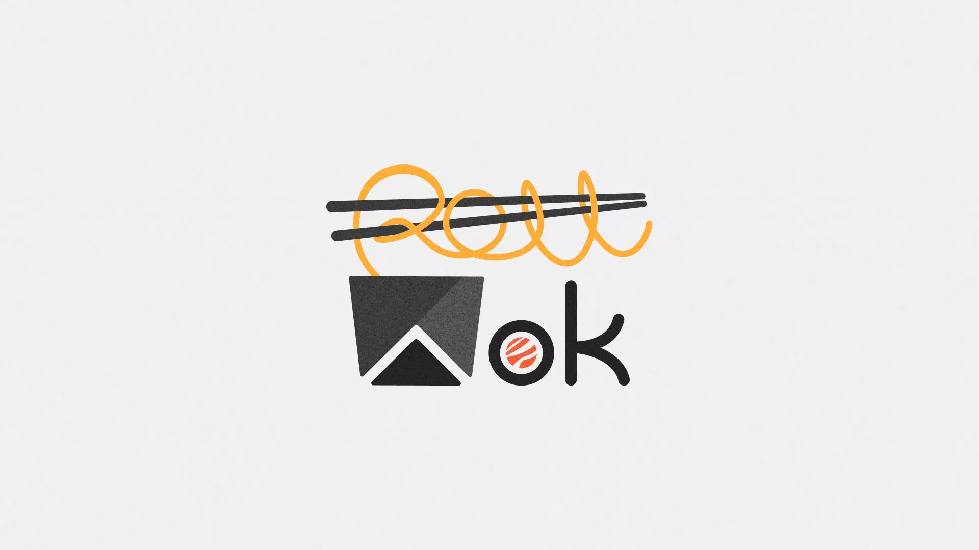 Разработка логотипа суши-бара «Roll Wok Club» в Могоче